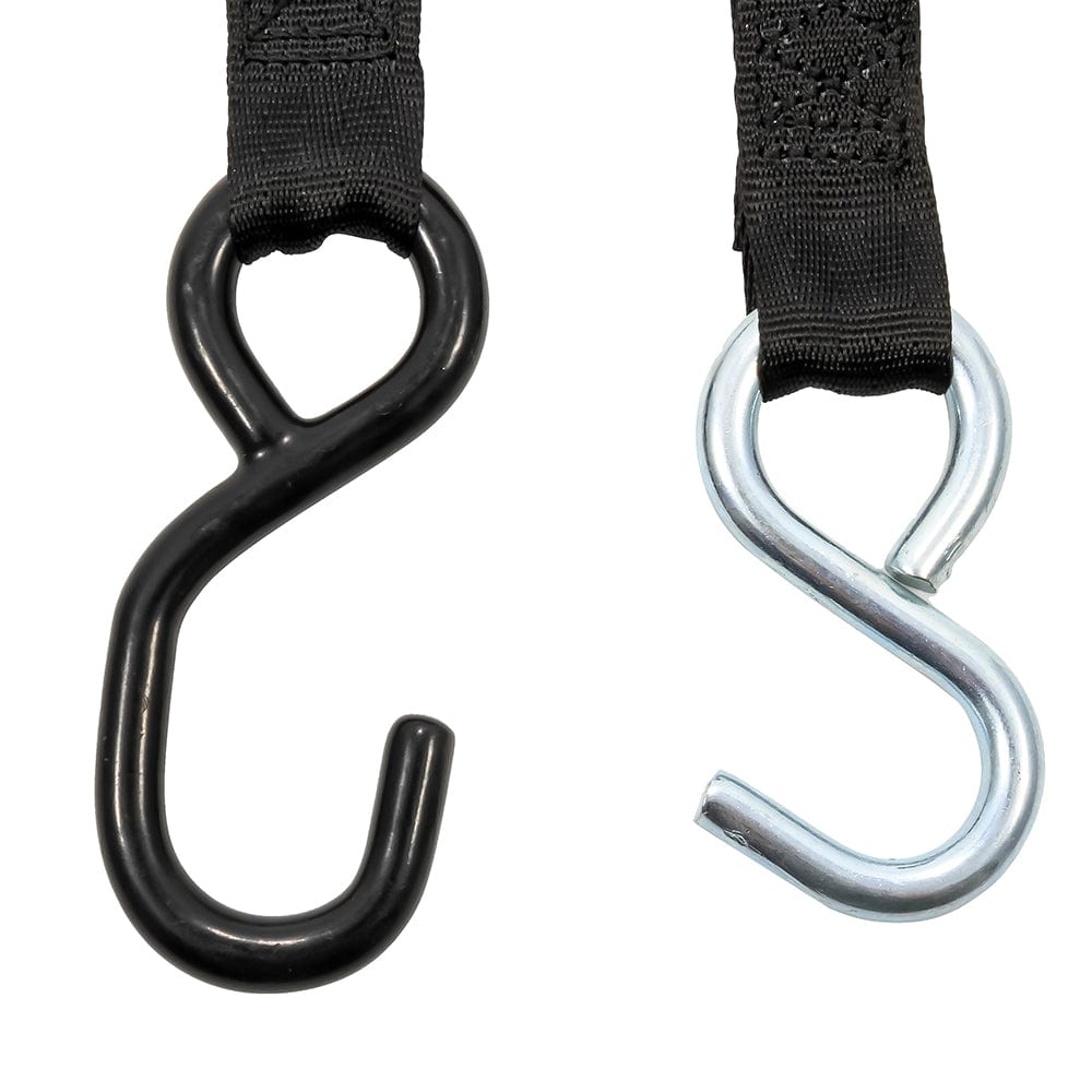 Camco Retractable Tie-Down Straps - 1" Width 6 Dual Hooks [50033] - The Happy Skipper