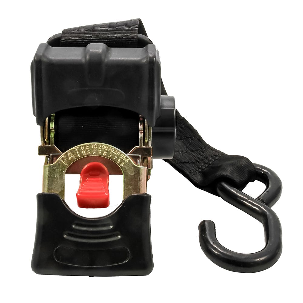 Camco Retractable Tie Down Straps - 2" Width 5.5 Bolt On [50030] - The Happy Skipper