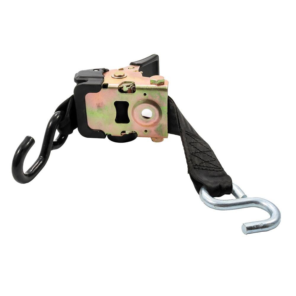 Camco Retractable Tie Down Straps - 2" Width 6 Dual Hooks [50031] - The Happy Skipper