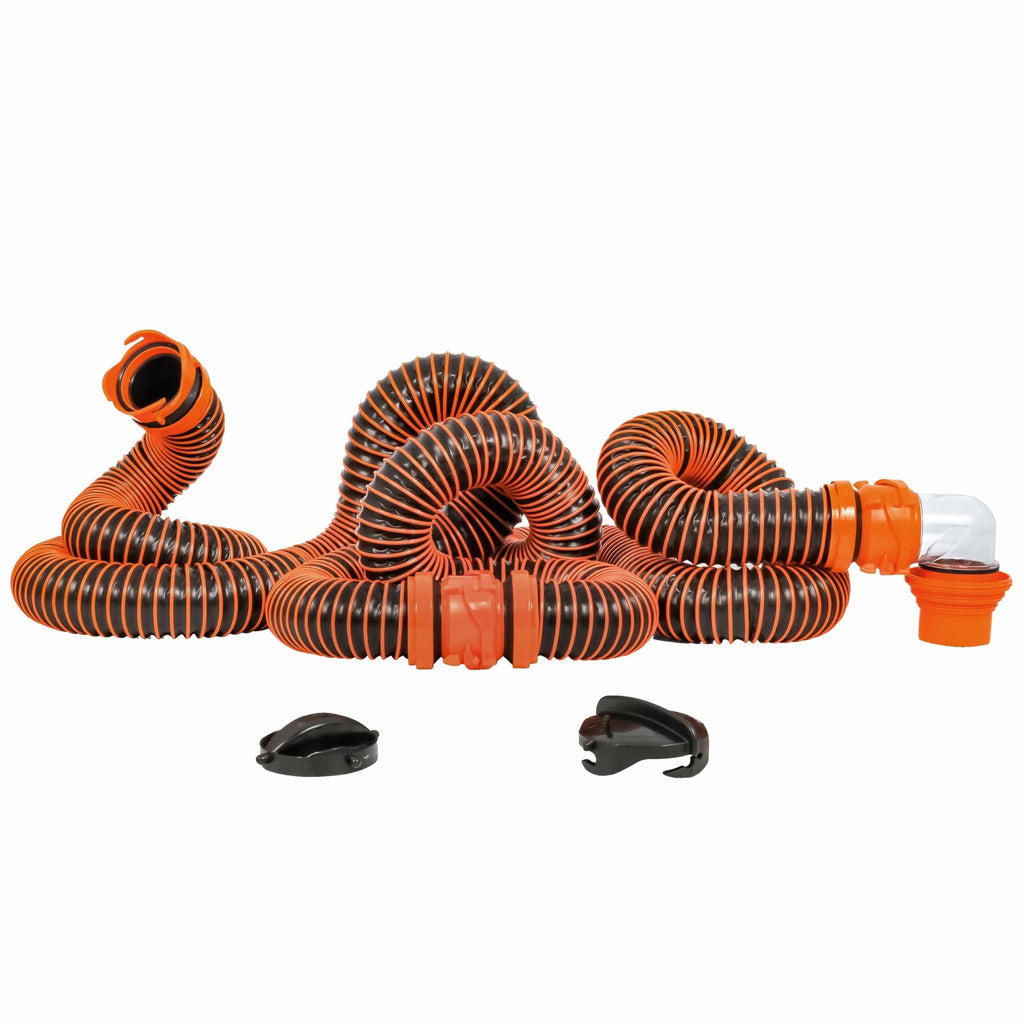 Camco RhinoEXTREME 20 Sewer Hose Kit w/4 In 1 Elbow Caps [39867] - The Happy Skipper