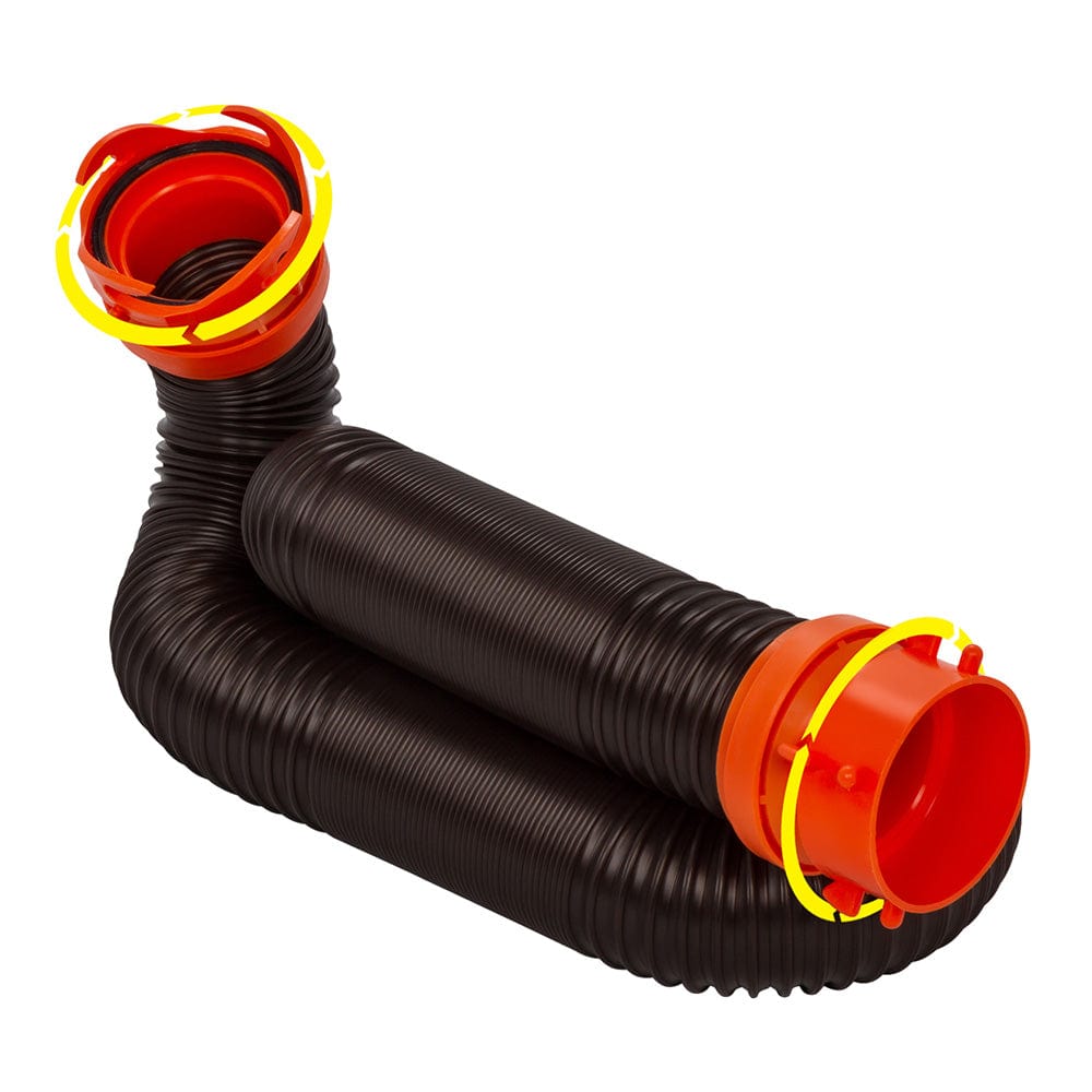 Camco RhinoFLEX 10 Sewer Hose Extension w/Swivel Bayonet Lug [39764] - The Happy Skipper