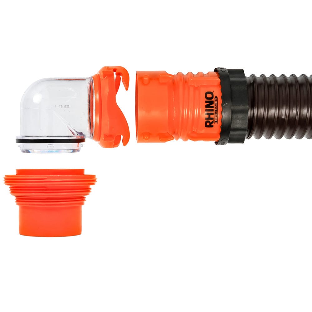 Camco RhinoFLEX 20 Sewer Hose Kit w/4 In 1 Elbow Caps [39741] - The Happy Skipper