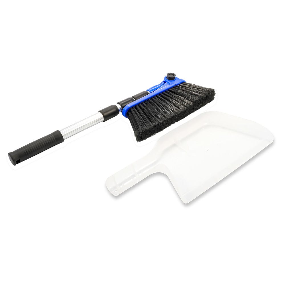 Camco RV Broom Dustpan - Bilingual [43623] - The Happy Skipper