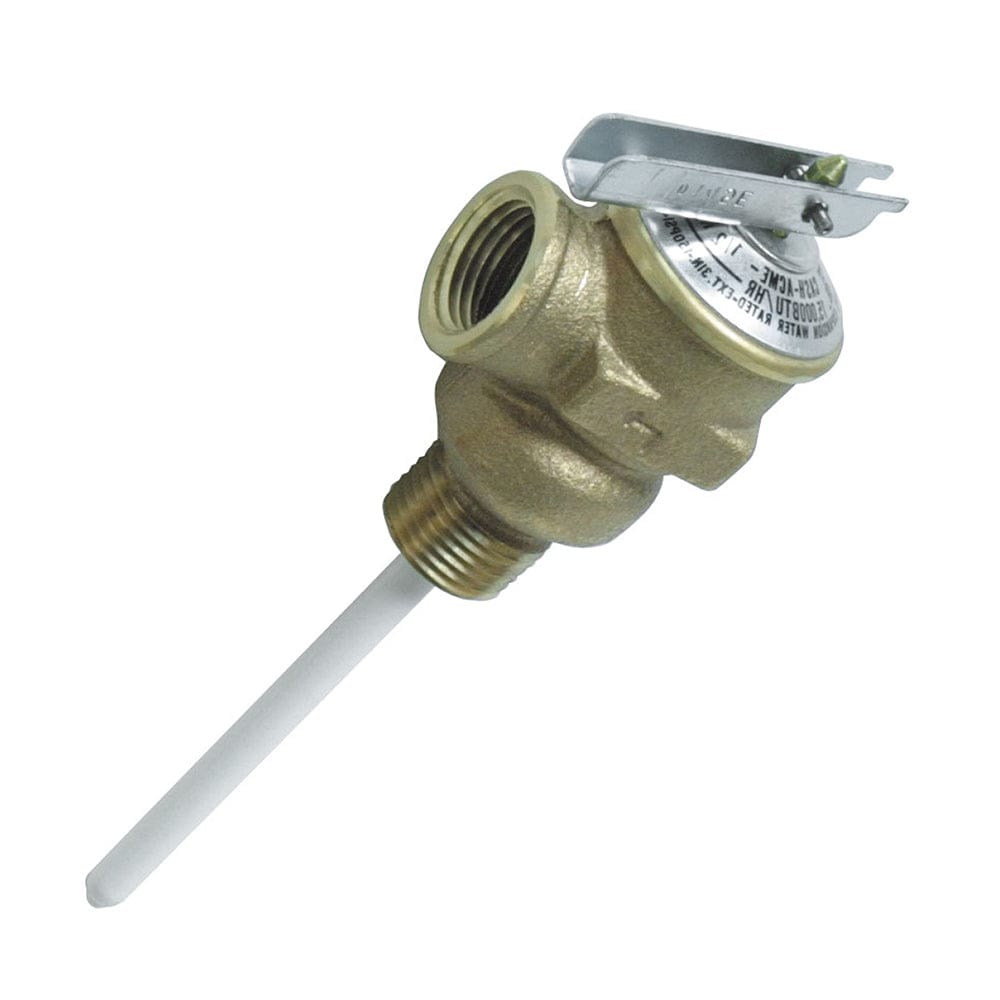 Camco Temperature & Pressure Relief Valve - 1/2" Valve w/4" Probe [10423] - The Happy Skipper