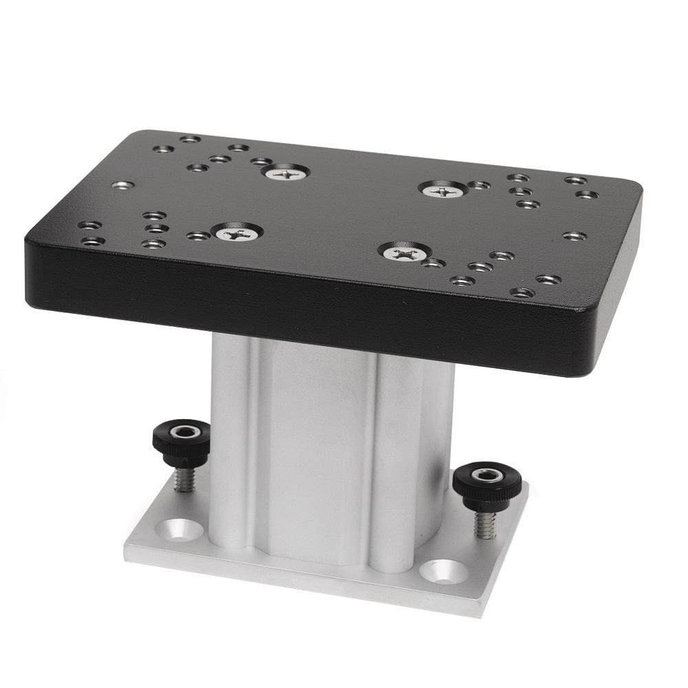 Cannon Aluminum Fixed Base Downrigger Pedestal - 4" [1904030] - The Happy Skipper