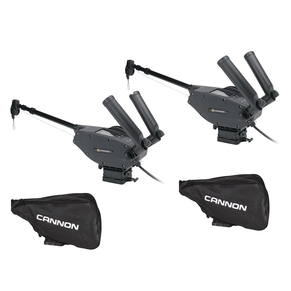Cannon Optimum 10 BT Electric Downrigger 2-Pack w/Black Covers [1902335X2/COVERS] - The Happy Skipper