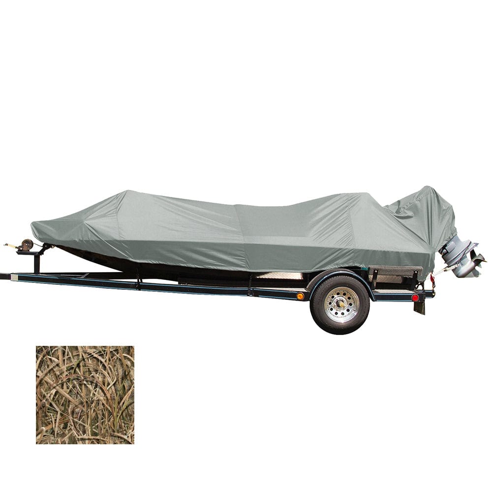 Carver Performance Poly-Guard Styled-to-Fit Boat Cover f/18.5 Jon Style Bass Boats - Shadow Grass [77818C-SG] - The Happy Skipper