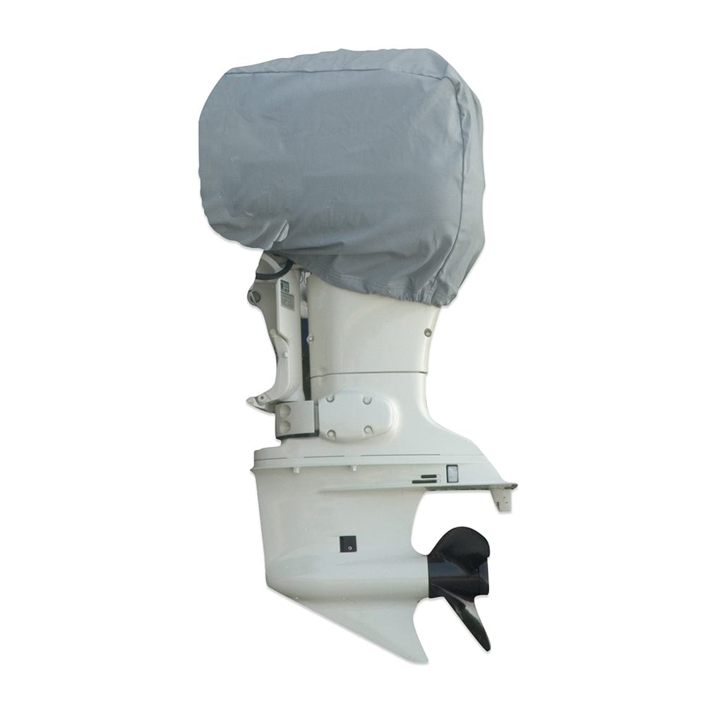 Carver Sun-DURA 150 HP Universal Motor Cover - 31"L x 29"H x 18"W - Grey [70005S-11] - The Happy Skipper