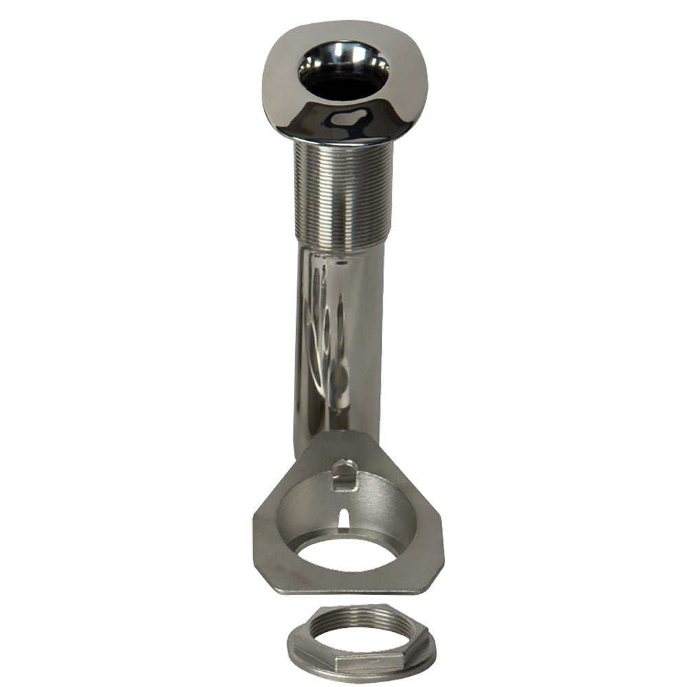 C.E. Smith 70 Series Screwless Flush Mount Rod Holder - 15 Degree - Stainless Steel - Cast Bottom - Black Liner - Boxed [53677C] - The Happy Skipper