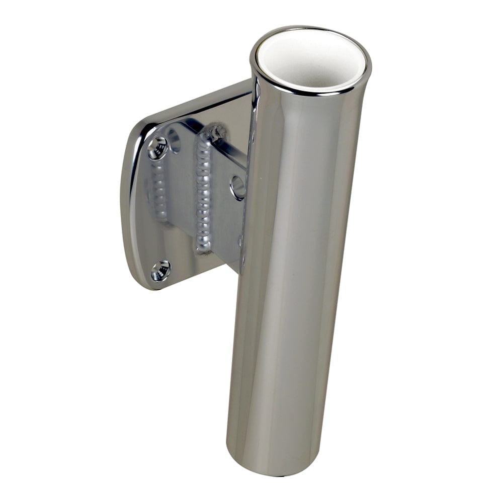 C.E. Smith Single Aluminum 5 Degree Transom Mount Rod Holder [53750] - The Happy Skipper