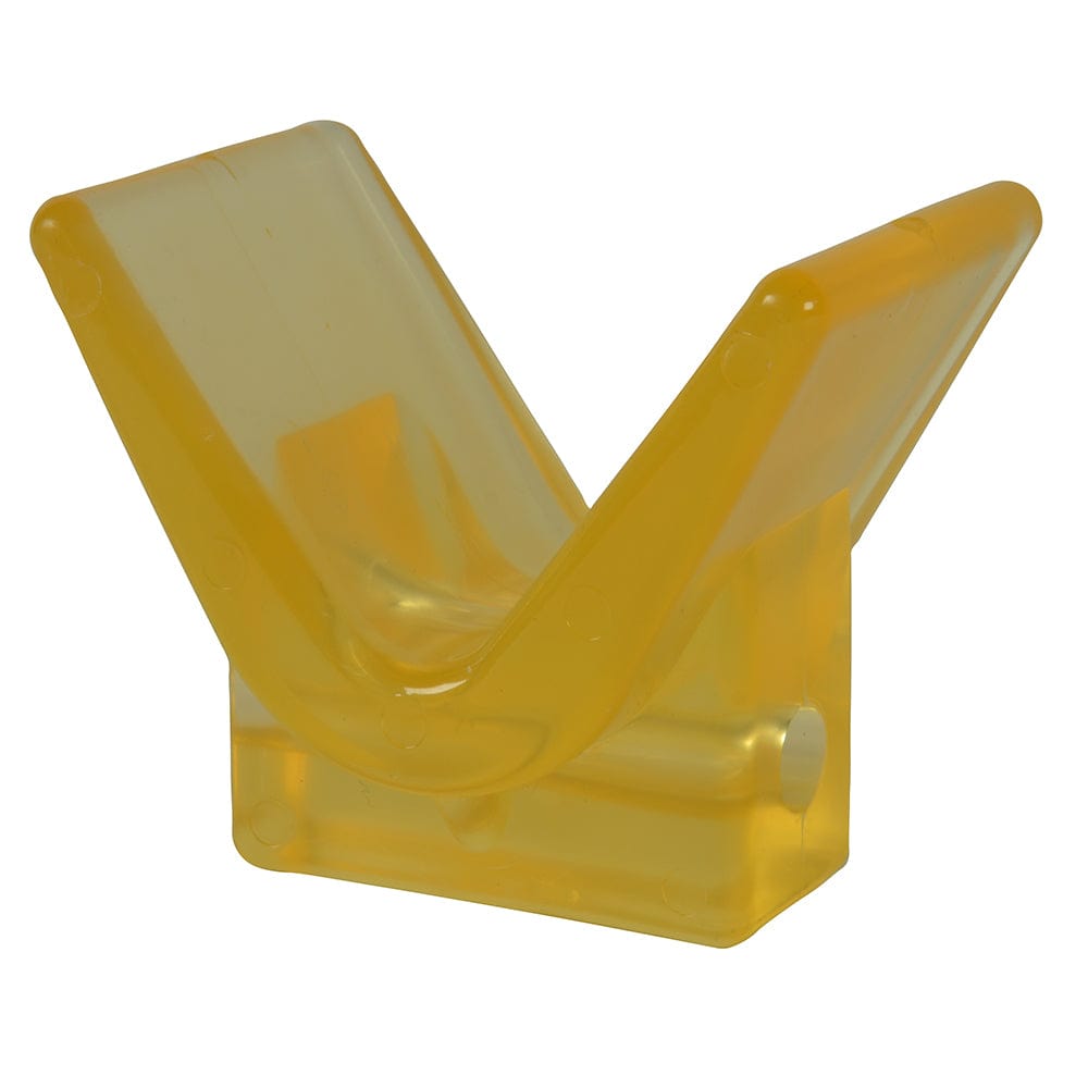 C.E. Smith Y-Stop 3" x 3" - 1/2" ID Yellow PVC [29554] - The Happy Skipper