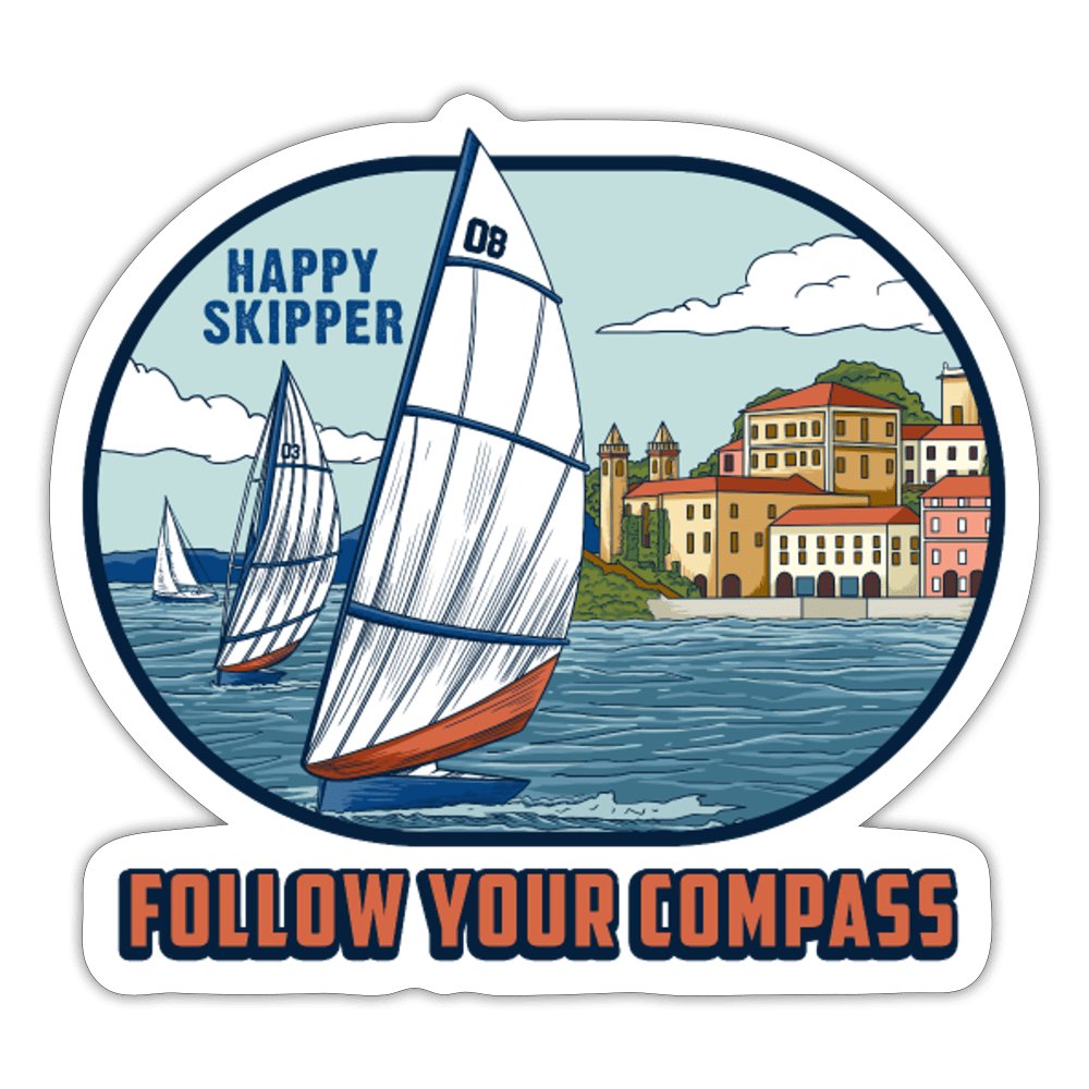 Chill Sail Design Sticker - The Happy Skipper