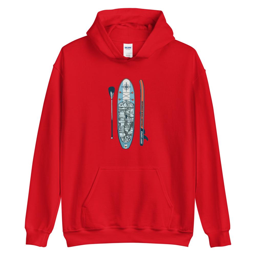 Classic Paddleboard Design Unisex Hoodie - The Happy Skipper