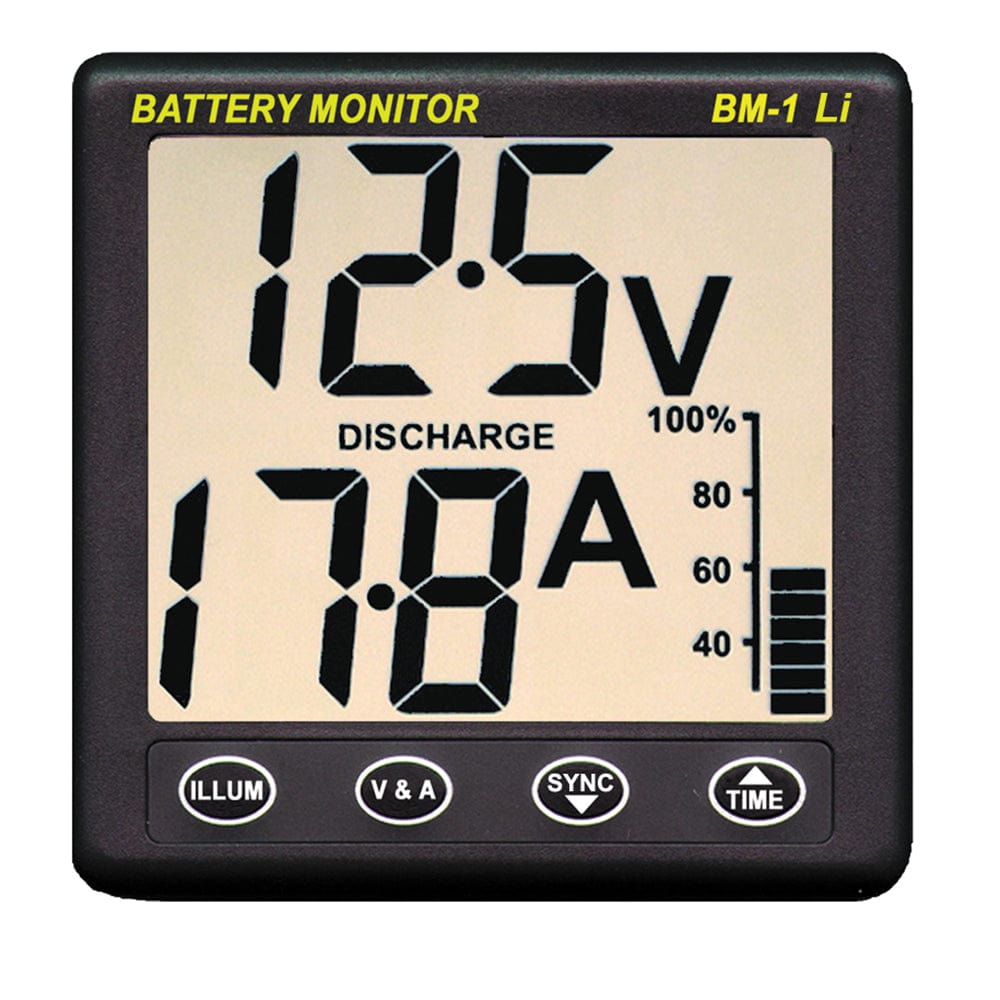 Clipper BM-1 LI Battery Monitor f/12V Lithium [BM-1 LI] - The Happy Skipper