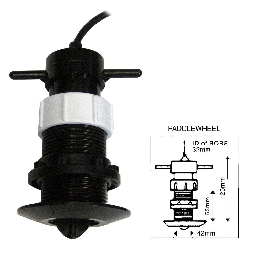 Clipper Speed Log Paddle Wheel Unit Complete with Thru Hull Fitting [CLZ-PWU] - The Happy Skipper