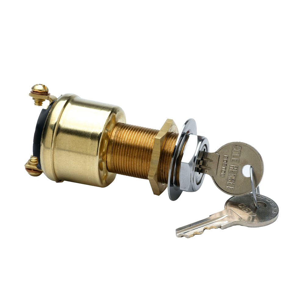 Cole Hersee 2 Position Brass Ignition Switch [M-489-BP] - The Happy Skipper