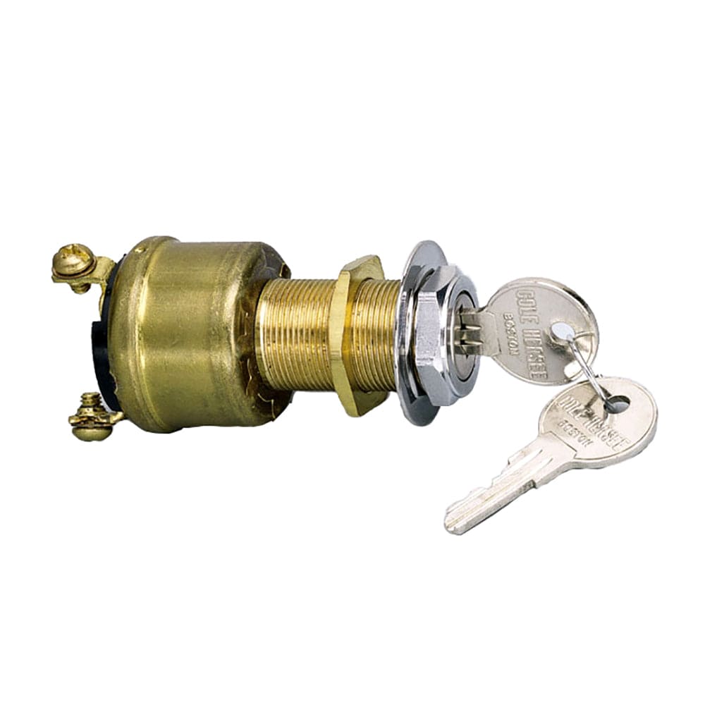 Cole Hersee 3 Position Brass Ignition Switch [M-550-BP] - The Happy Skipper