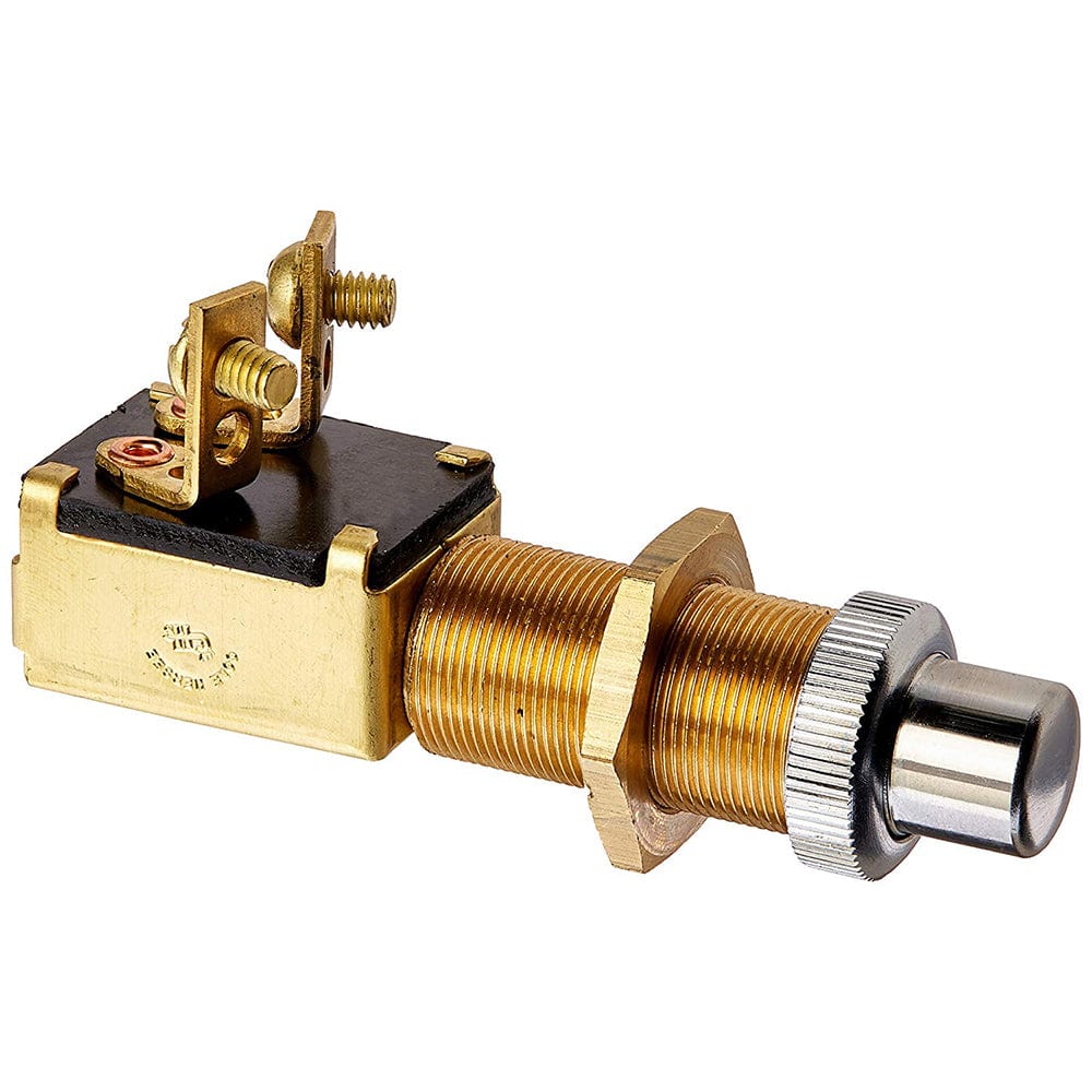 Cole Hersee Heavy Duty Push Button Switch SPST Off-On 2 Screw [M-492-BP] - The Happy Skipper