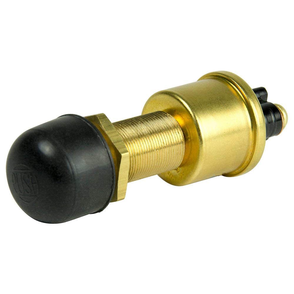 Cole Hersee Heavy Duty Push Button Switch w/Rubber Cap SPST Off-On 2 Screw - 35A [M-626-BP] - The Happy Skipper