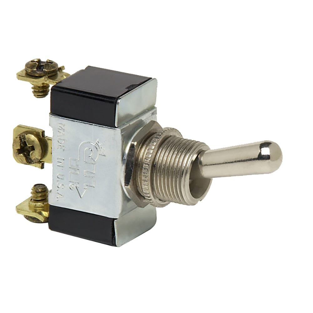 Cole Hersee Heavy Duty Toggle Switch SPDT (On)-Off-(On) 3 Screw [55021-BP] - The Happy Skipper