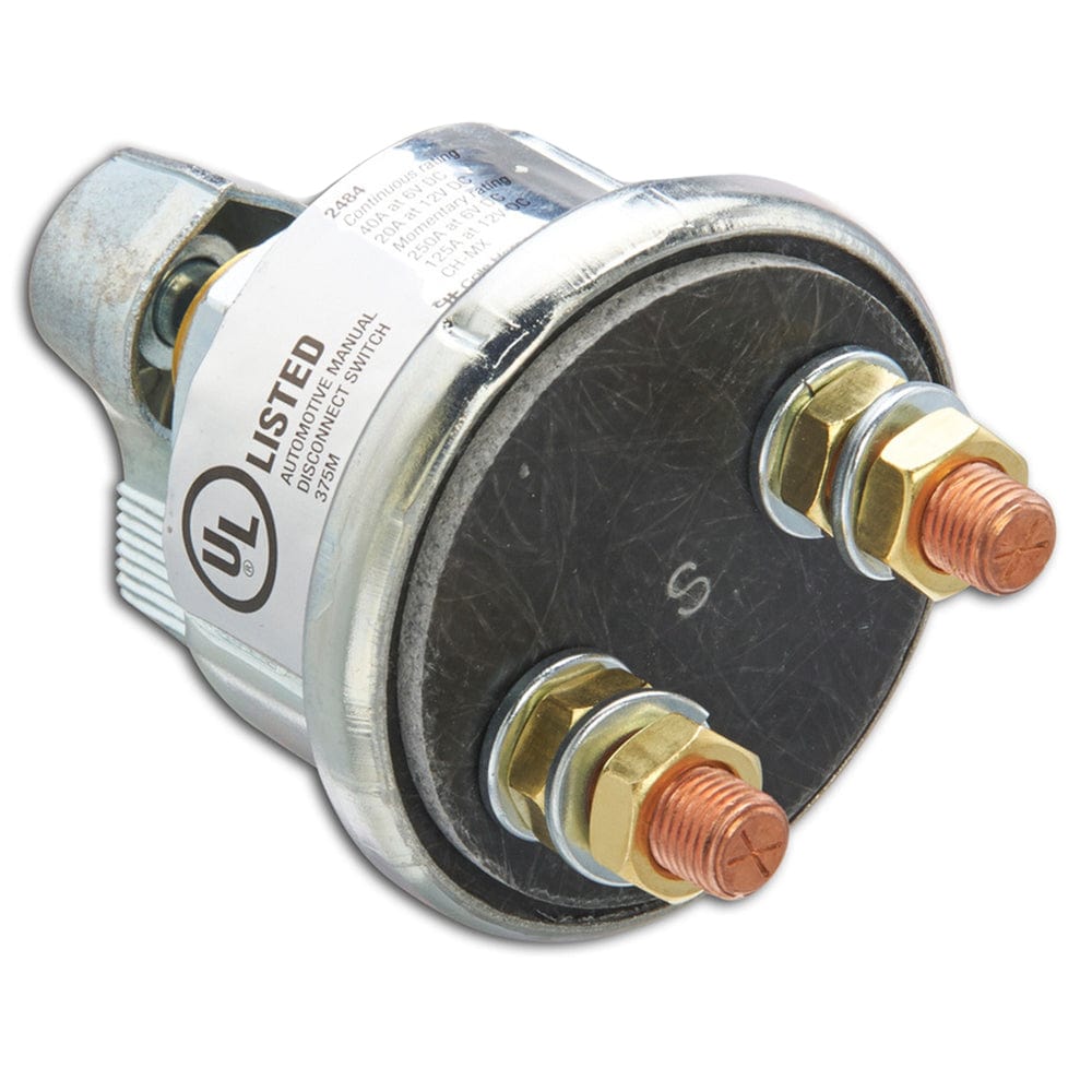 Cole Hersee Metal Body Battery Disconnect Switch SPST - 6-12V [2484-BP] - The Happy Skipper