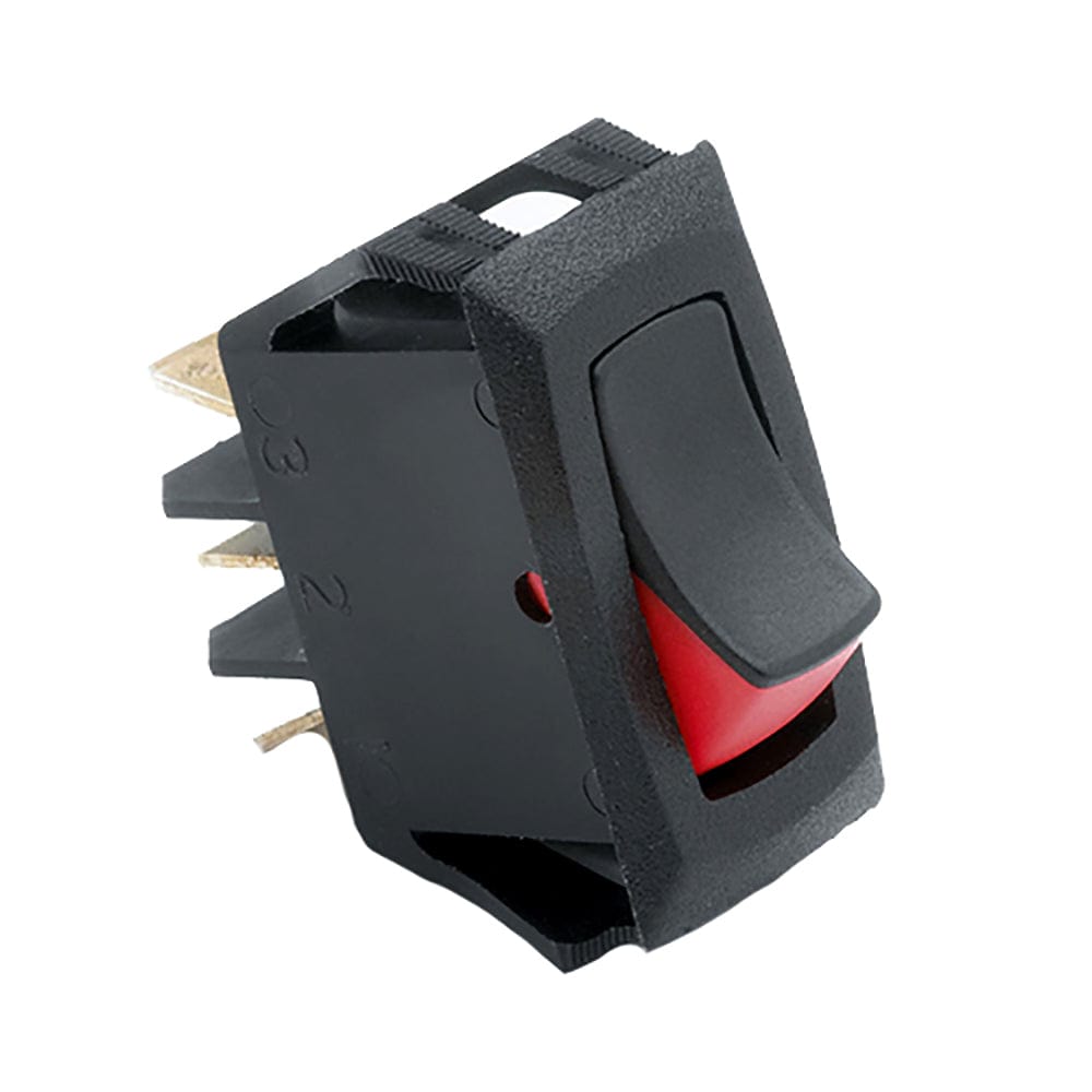 Cole Hersee Narrow Body Curved Rocker Switch SPST On-Off 3 Blade [54007-BP] - The Happy Skipper