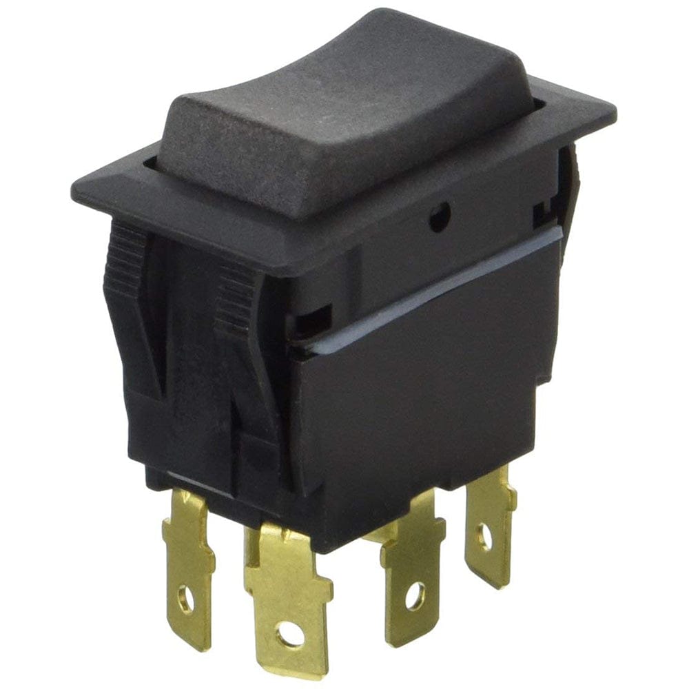 Cole Hersee Sealed Rocker Switch Non-Illuminated DPDT On-Off-On 6 Blade [58027-07-BP] - The Happy Skipper