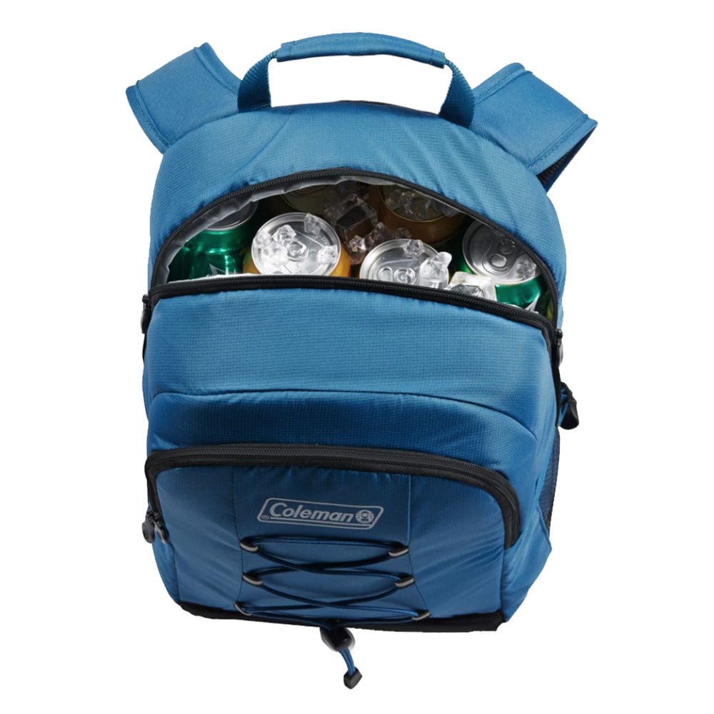Coleman CHILLER 28-Can Soft-Sided Backpack Cooler - Deep Ocean [2158118] - The Happy Skipper