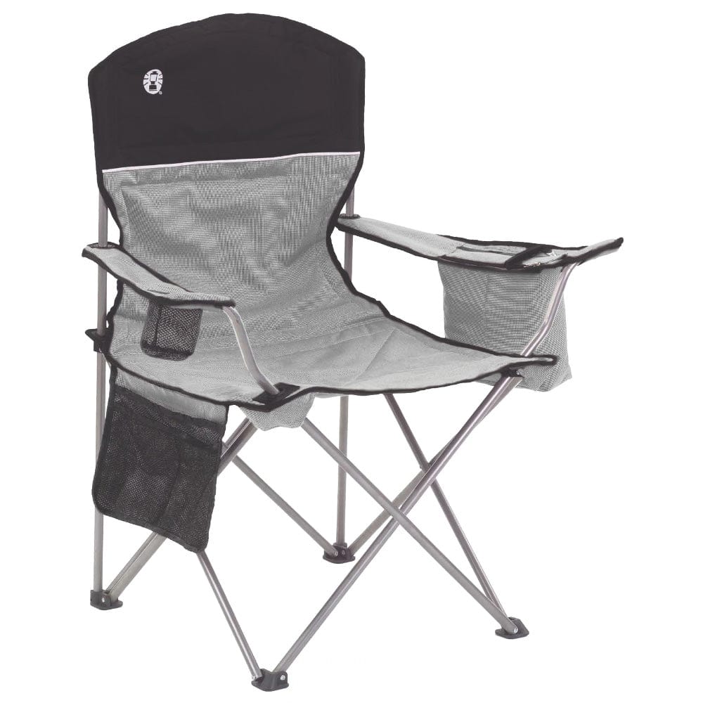 Coleman Cooler Quad Chair - Grey Black [2000034873] - The Happy Skipper