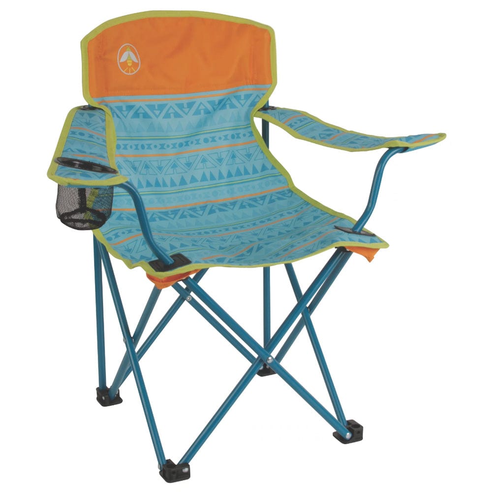 Coleman Kids Quad Chair - Teal [2000033703] - The Happy Skipper