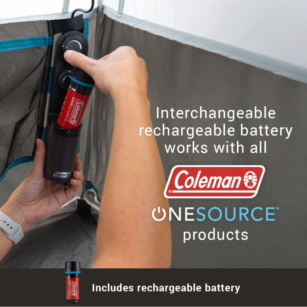 Coleman OneSource Rechargeable 4-Person Camping Dome Tent w/Airflow System LED Lighting [2000035457] - The Happy Skipper