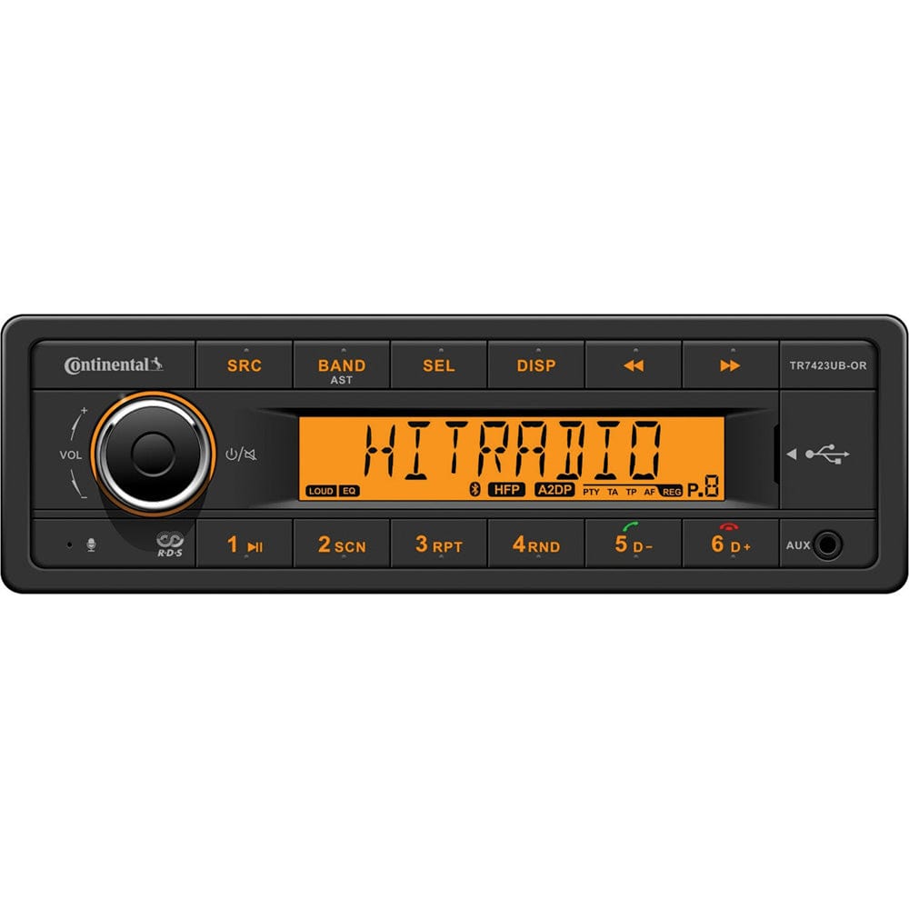 Continental Stereo w/AM/FM/BT/USB - 24V [TR7423UB-OR] - The Happy Skipper