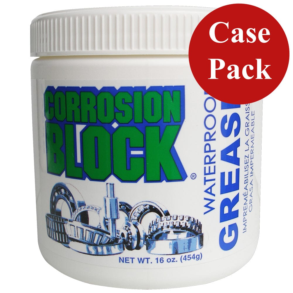 Corrosion Block High Performance Waterproof Grease - 16oz Tub - Non-Hazmat, Non-Flammable Non-Toxic *Case of 6* [25016CASE] - The Happy Skipper