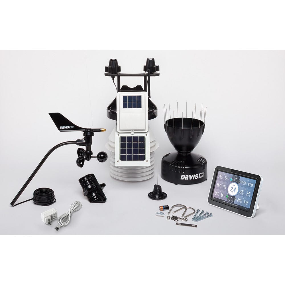 Davis Vantage Pro2 Wireless Weather Station w/WeatherLink Console, 24hr Fan Aspirated Radiation Shield, UV Solar Sensors [6263] - The Happy Skipper