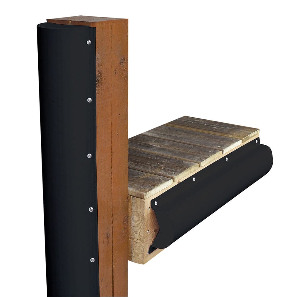 Dock Edge Piling Bumper - One End Capped - 6' - Black [1020-B-F] - The Happy Skipper