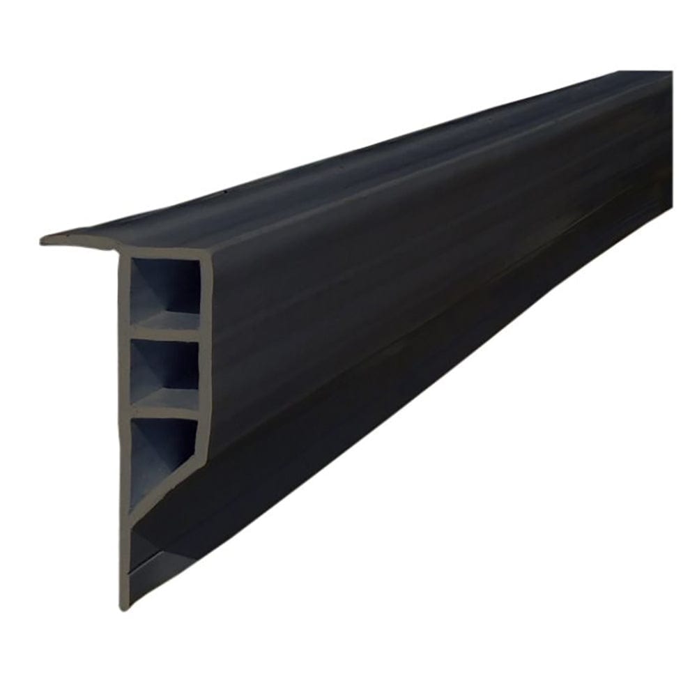 Dock Edge Standard PVC Full Face Profile - 16' Roll - Black [1163-F] - The Happy Skipper