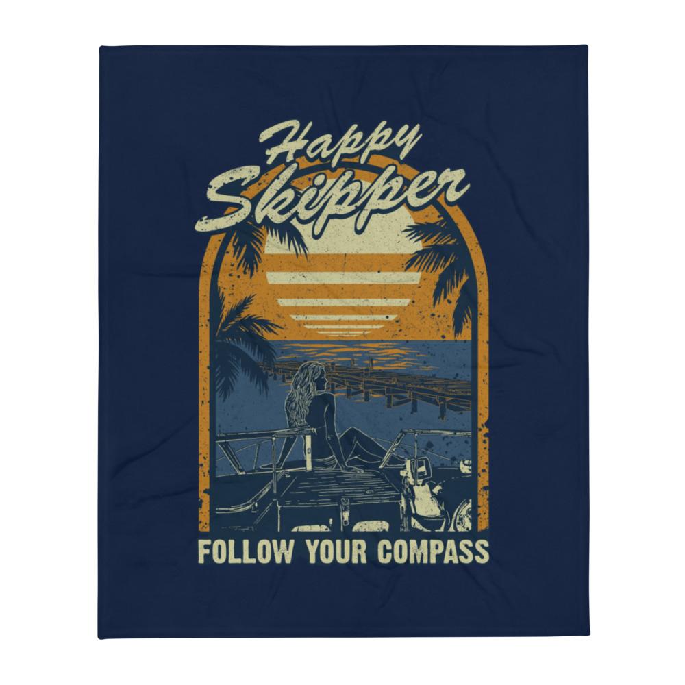 Dockview Throw Blanket - The Happy Skipper