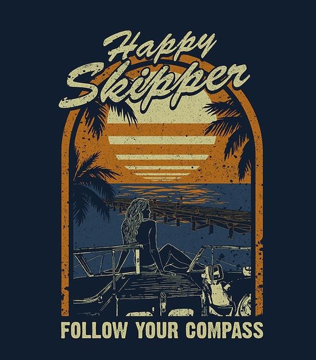 Dockview Throw Blanket - The Happy Skipper