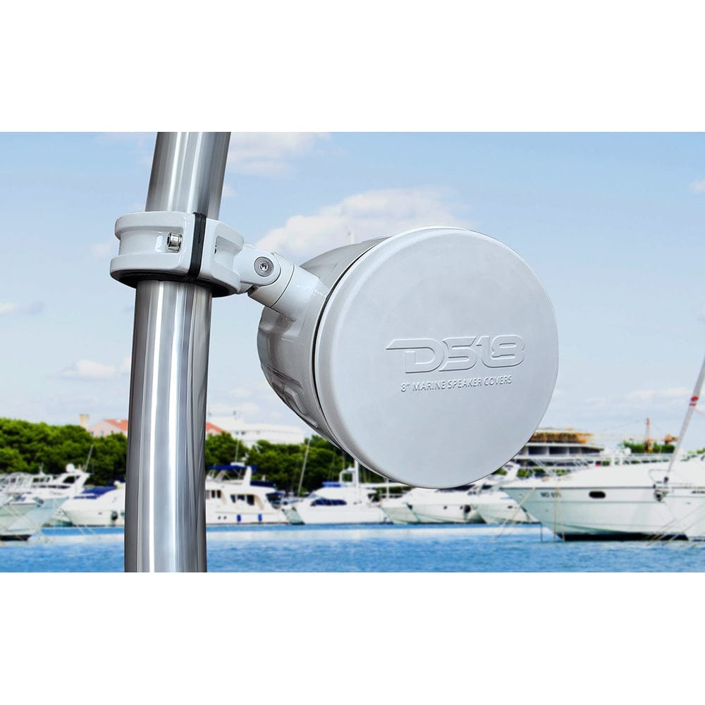 DS18 Silicone Marine Speaker Cover f/6.5" Speakers - White [CS-6/WH] - The Happy Skipper