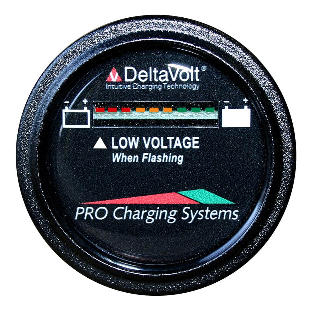 Dual Pro Battery Fuel Gauge - DeltaView Link Compatible - 12V System (1-12V Battery, 2-6V Batteries) [BFGWOV12V] - The Happy Skipper