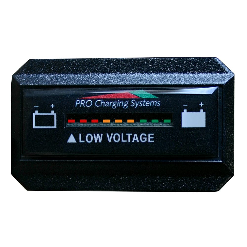 Dual Pro Battery Fuel Gauge - DeltaView Link Compatible - Rectangle - 24V System (2-12V Battery, 4-6V Batteries) [BFGWOVR24V] - The Happy Skipper
