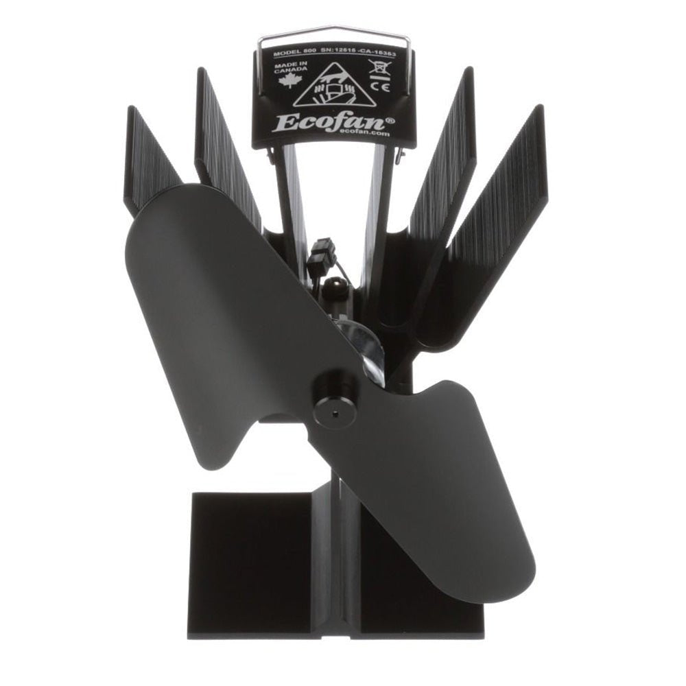 Ecofan Original Heat Powered Stove Fan - Black Blade [800CAXBX] - The Happy Skipper