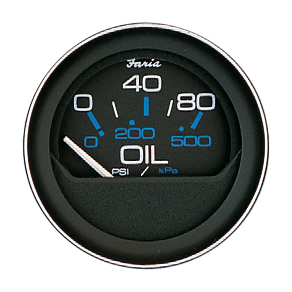 Faria Coral 2" Oil Pressure Gauge (80 PSI) [13002] - The Happy Skipper