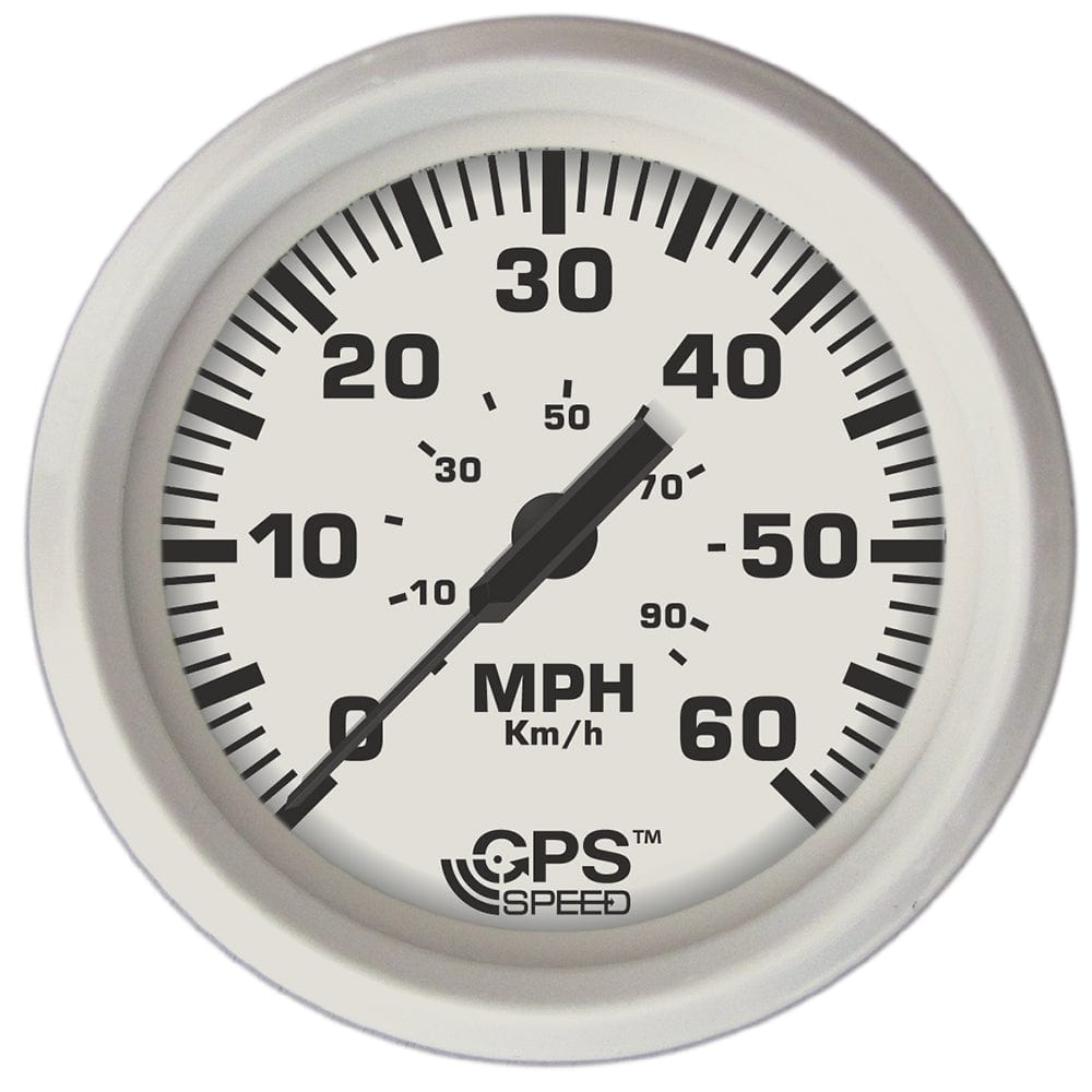 Faria Dress White 4" GPS Speedometer - 60 MPH [33147] - The Happy Skipper