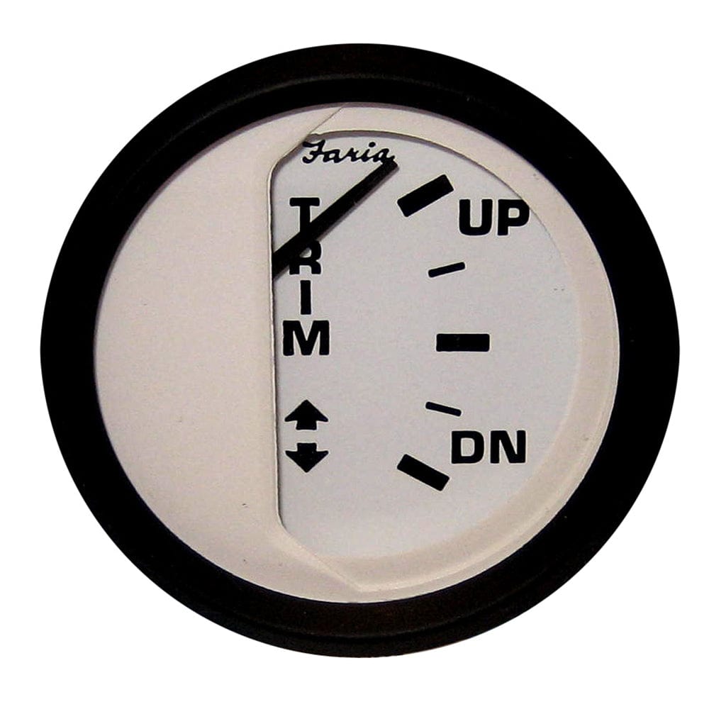 Faria Euro White 2" Trim Gauge f/ Johnson/Evinrude/Suzuki (Outboard) [12915] - The Happy Skipper