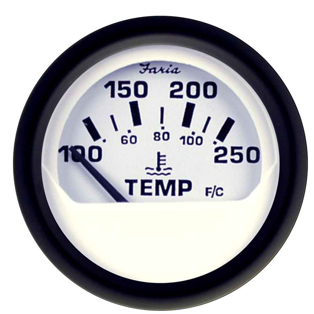 Faria Euro White 2" Water Temperature Gauge (100-250 DegreeF) [12904] - The Happy Skipper