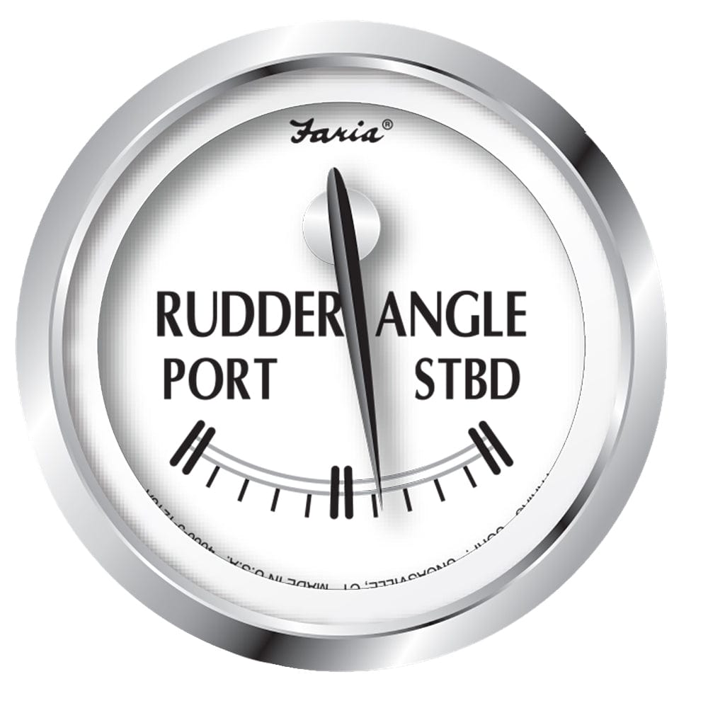 Faria Newport SS 2" Rudder Angle Indicator Gauge [25006] - The Happy Skipper