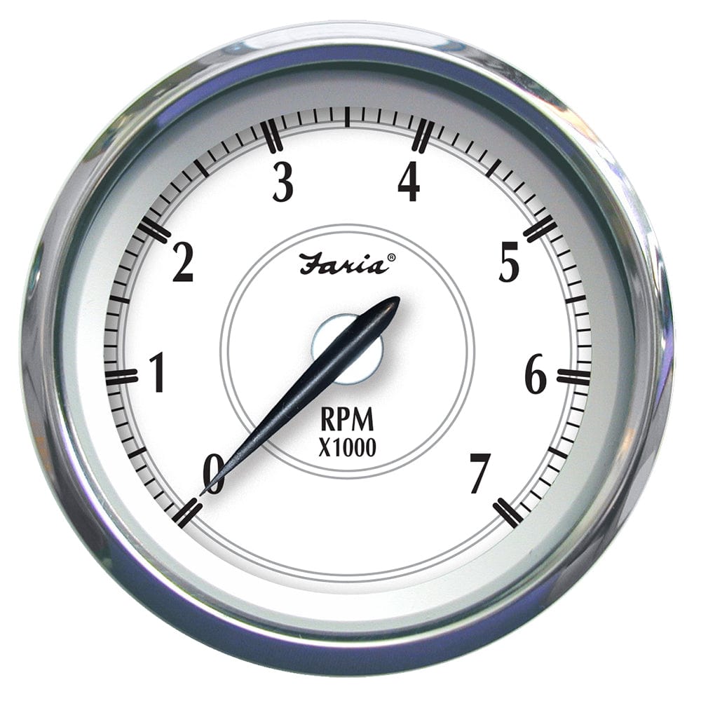 Faria Newport SS 4" Tachometer f/Gas Outboard - 7000 RPM [45003] - The Happy Skipper