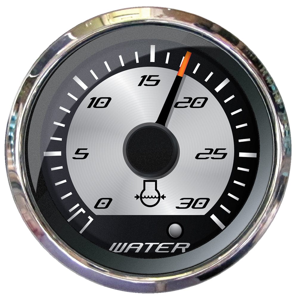 Faria Platinum 2" Water Pressure Gauge - 30 PSI [22023] - The Happy Skipper