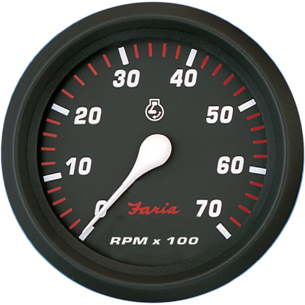 Faria Professional Red 4" Tachometer - 7,000 RPM [34617] - The Happy Skipper